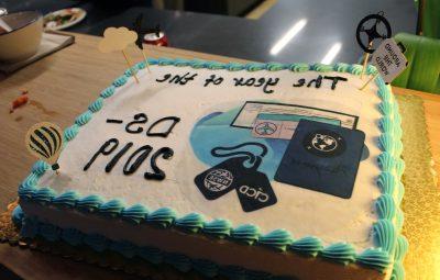 "The Year of the DS-2019" cake